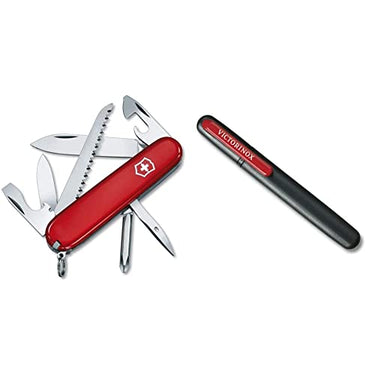 Victorinox Schweizer Taschenmesser Hiker, Swiss Army Knife, Multitool, 13 Funktionen, Klinge, Dosenöffner, Schraubendreher im Sale